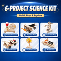 6-Project DIY STEM Science Kit for Kids project contents