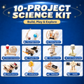 10-Project Selected DIY STEM Science Kit for Kids project contents