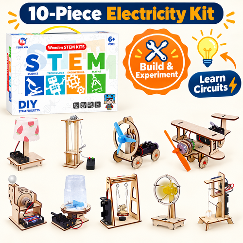 10-Piece Electricity Kit DIY STEM kit product photo