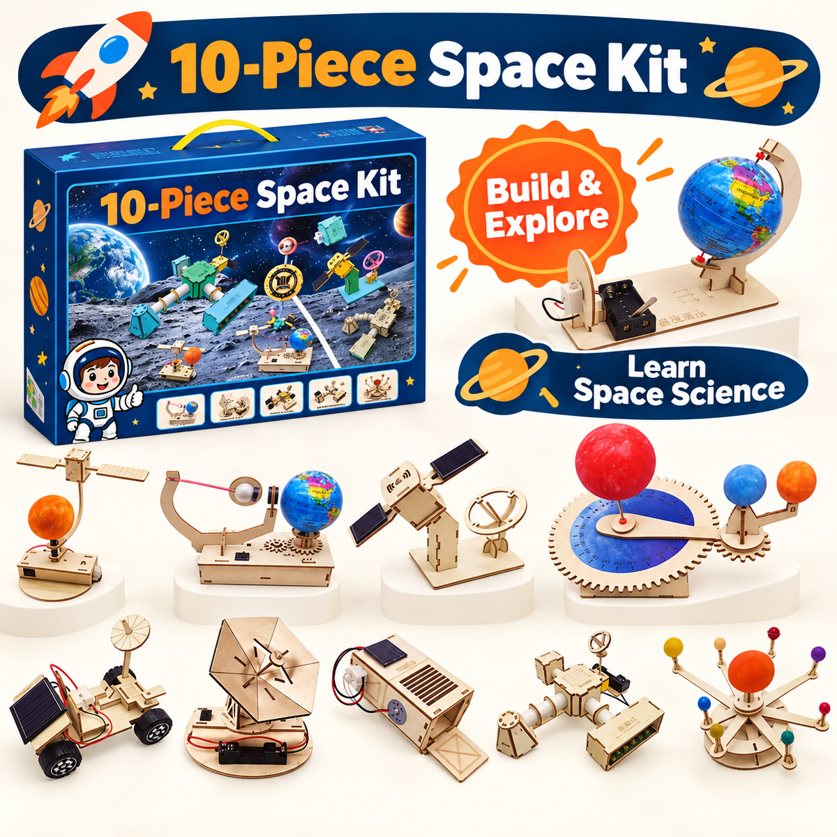 10-Piece Space Kit DIY STEM kit product photo