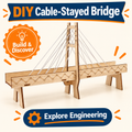 Cable-Stayed Bridge DIY STEM kit product photo