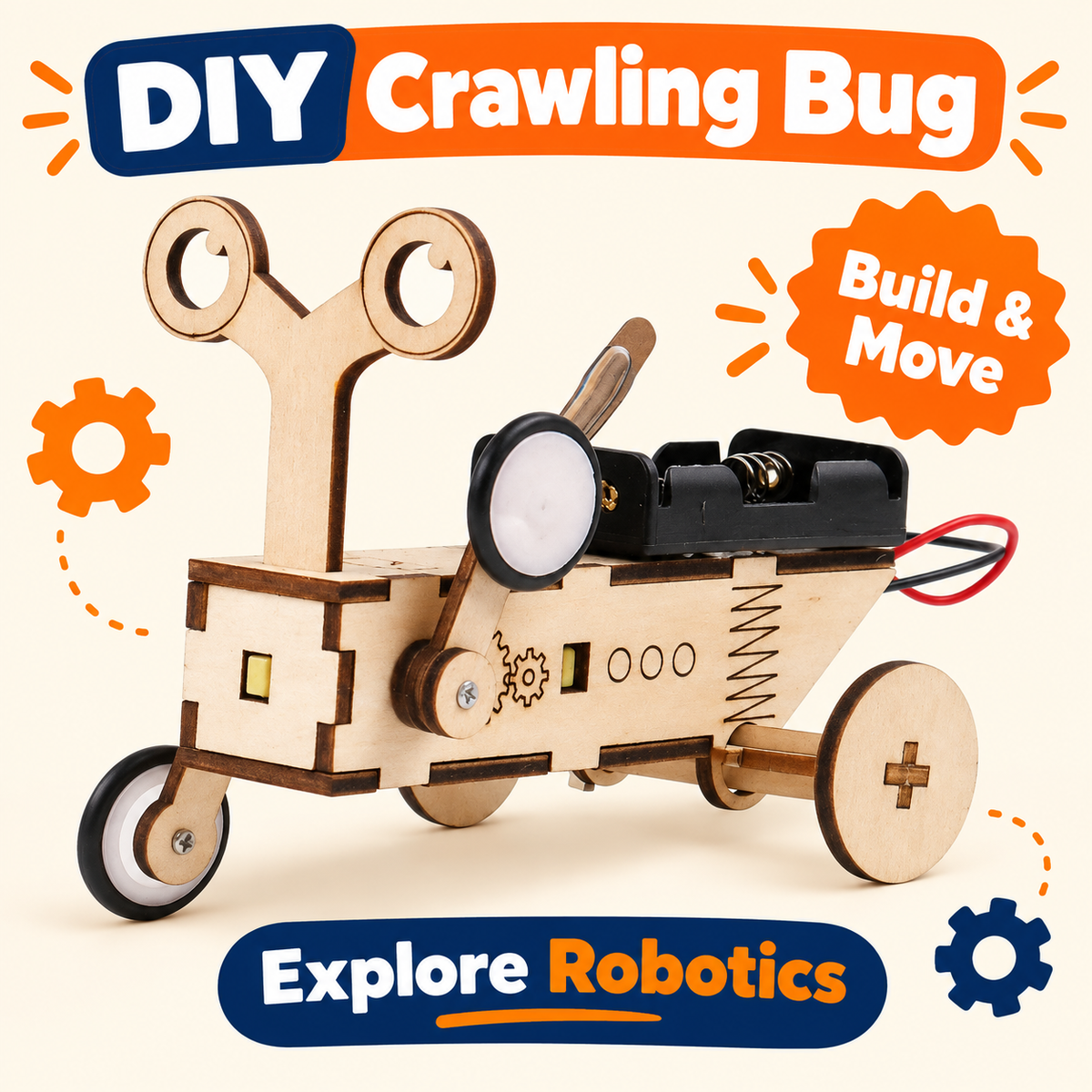Crawling Bug DIY STEM kit product photo