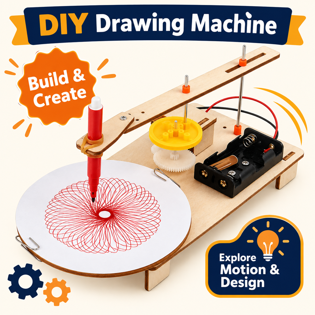 Drawing Machine DIY STEM kit product photo
