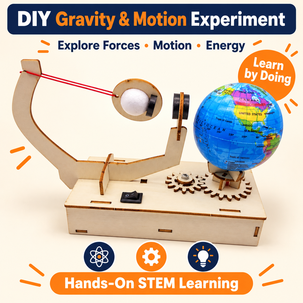 Gravity & Motion Experiment DIY STEM kit product photo