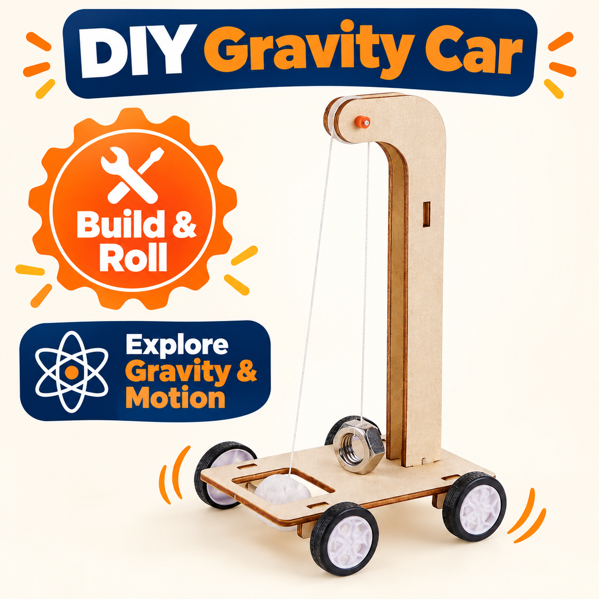Gravity Car DIY STEM kit product photo