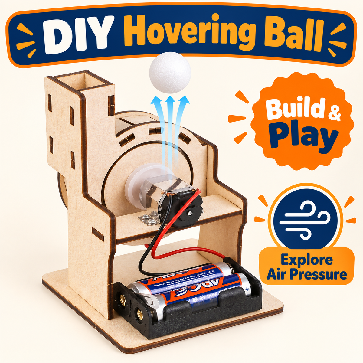 Hovering Ball DIY STEM kit product photo