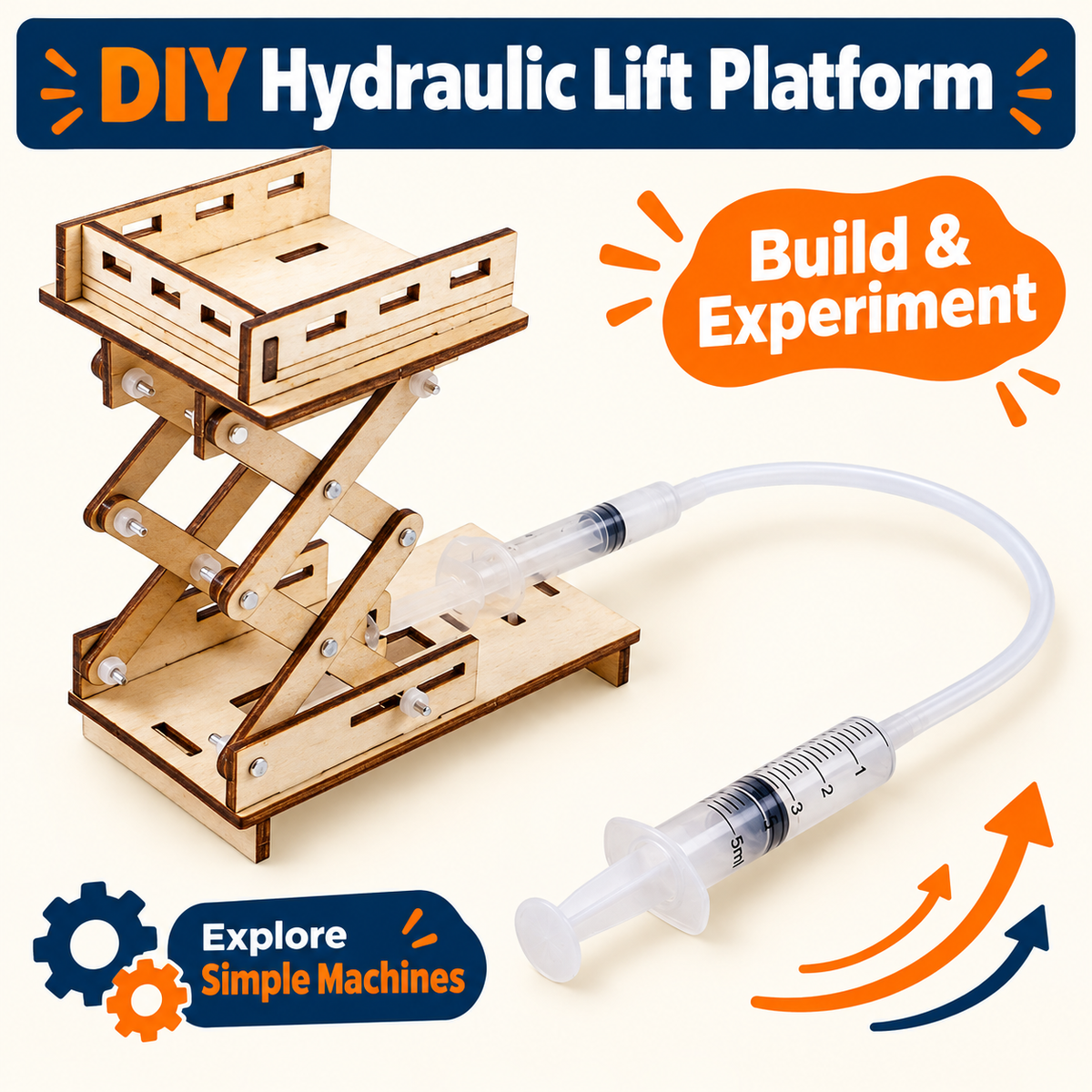 Hydraulic Lift Platform DIY STEM kit product photo