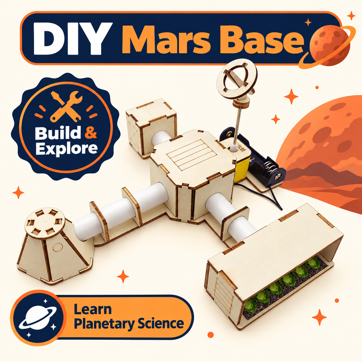 Mars Base DIY STEM kit product photo