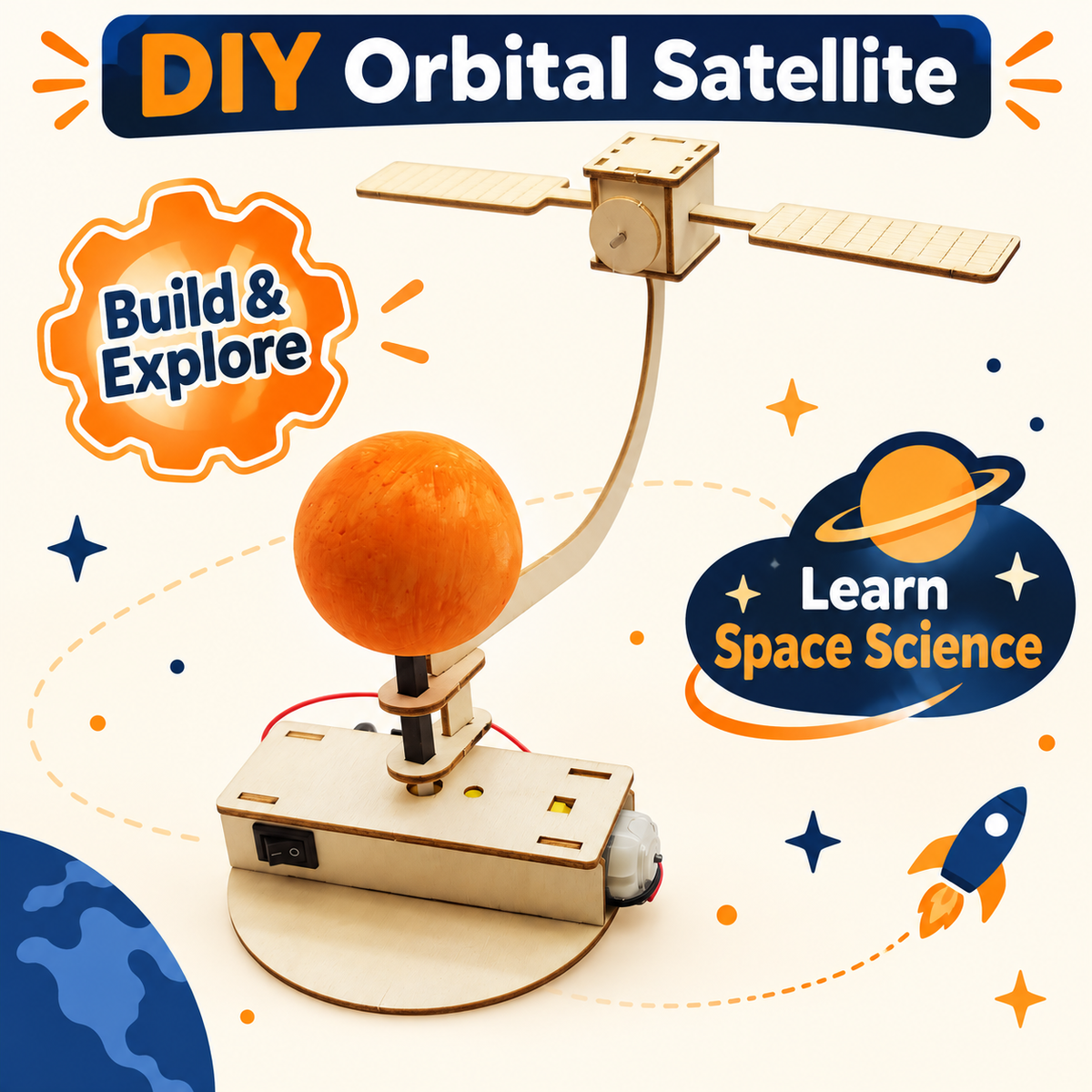 Orbital Satellite DIY STEM kit product photo