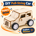Pull-String Car DIY STEM kit product photo