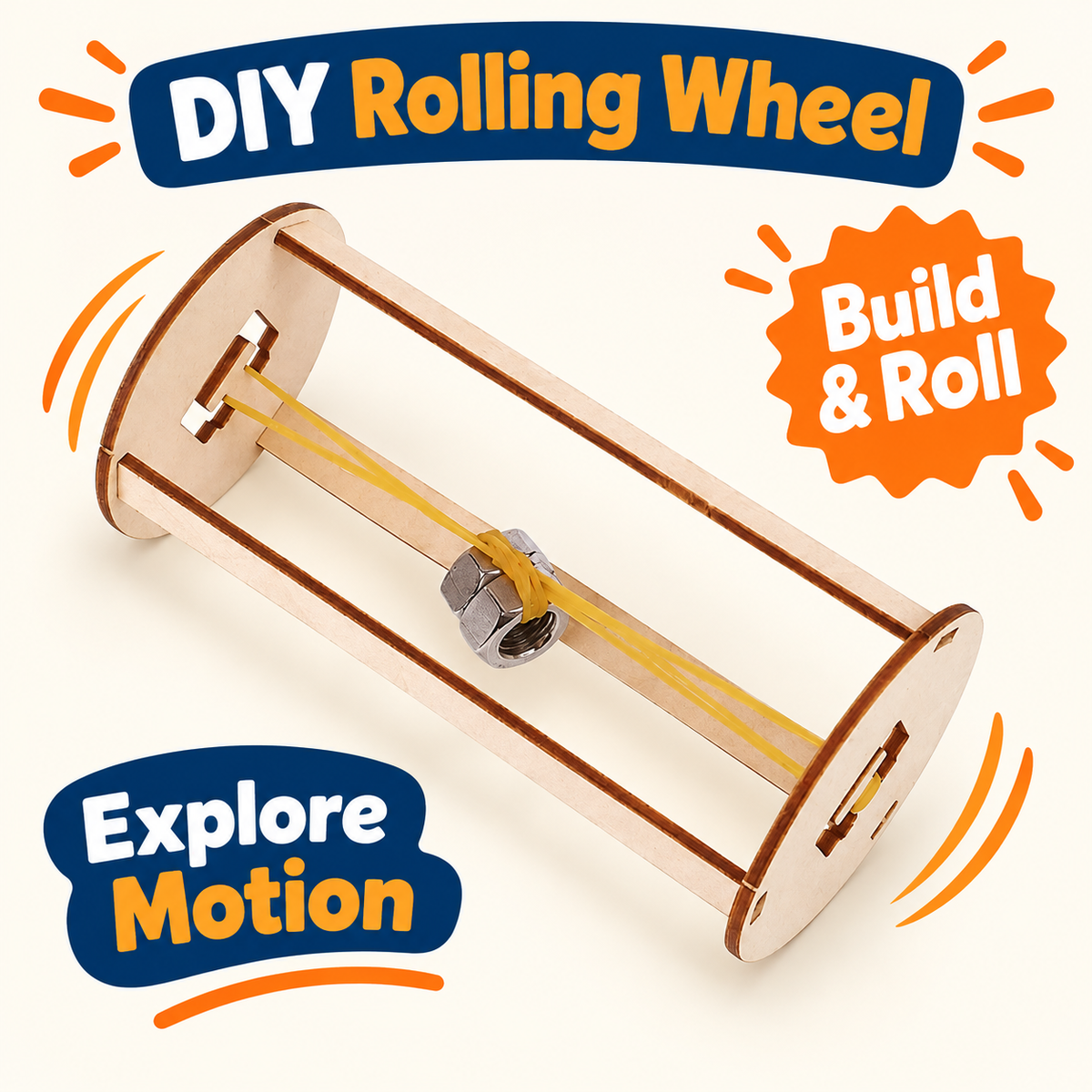 Rolling Wheel DIY STEM kit product photo