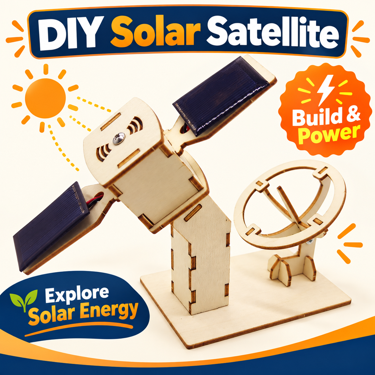 Solar Satellite DIY STEM kit product photo