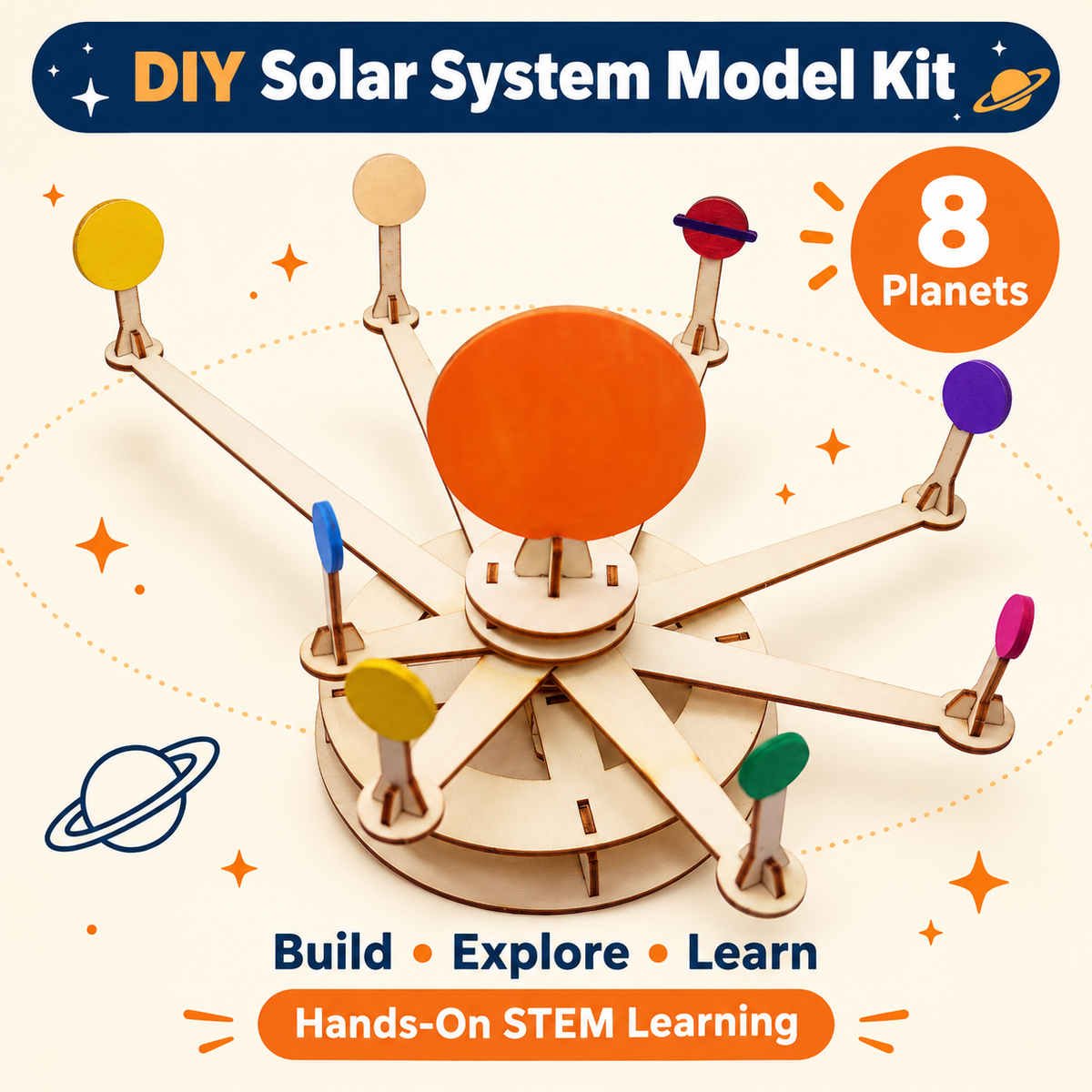 Solar System Model Kit DIY STEM kit product photo