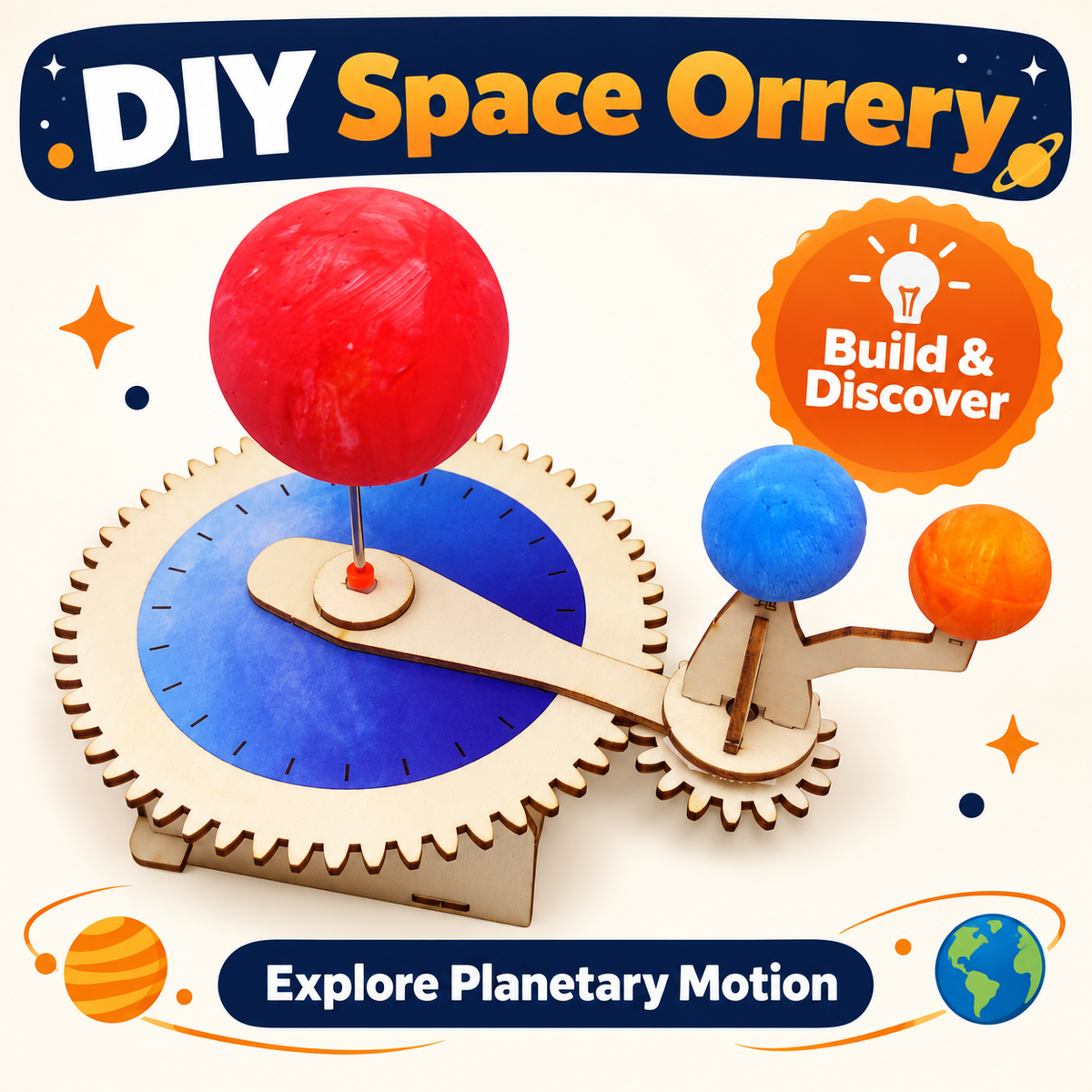 Space Orrery DIY STEM kit product photo