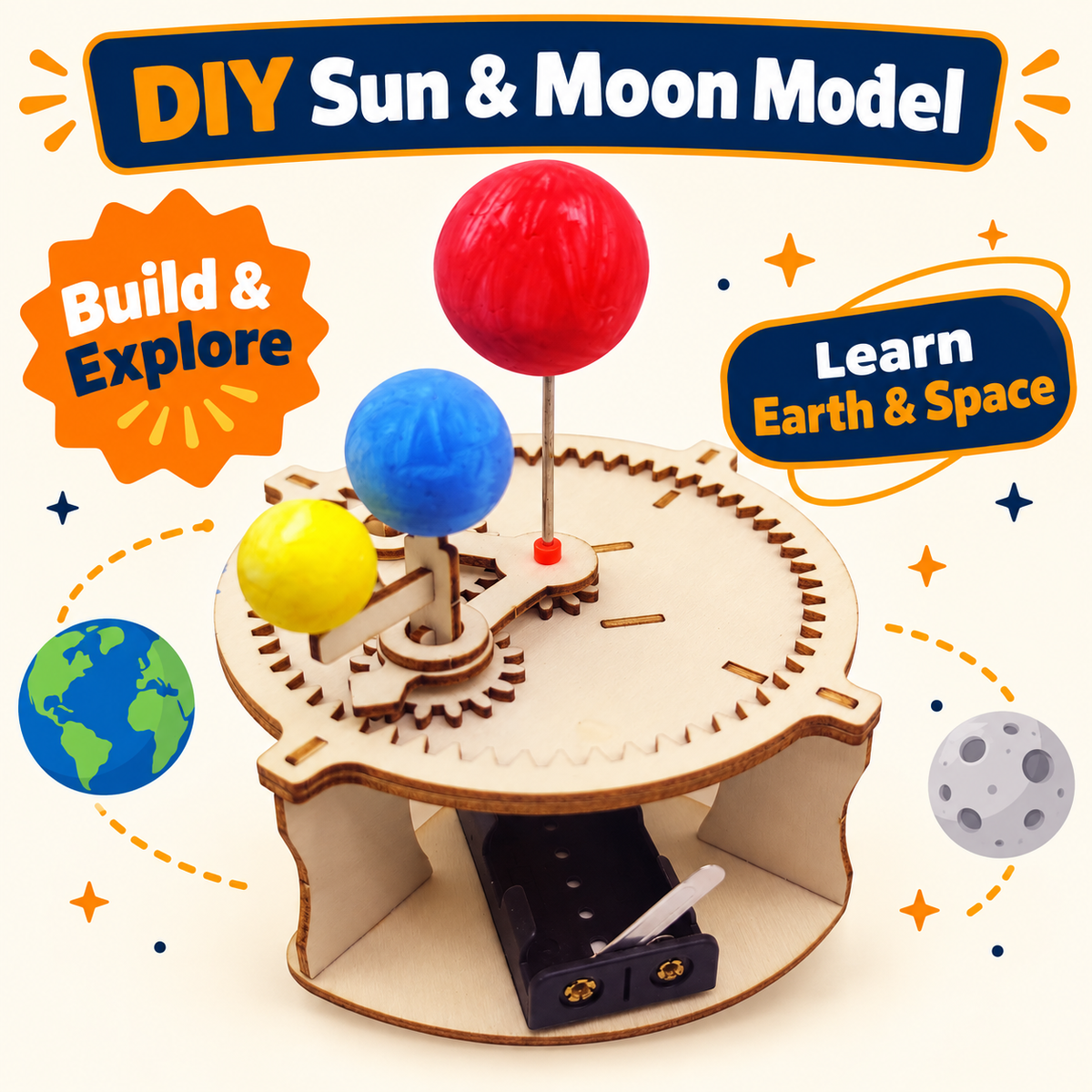 Sun & Moon Model DIY STEM kit product photo